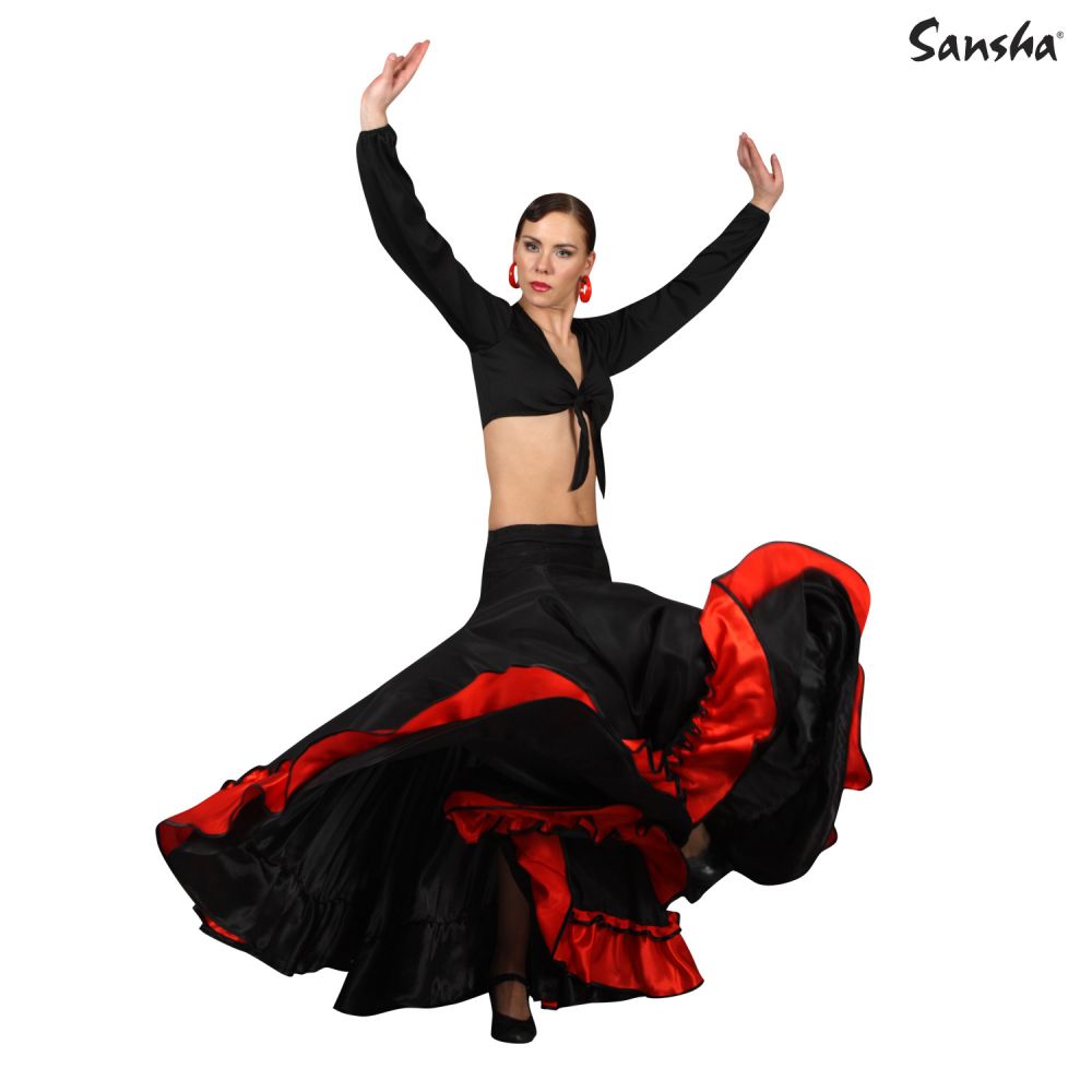 D0911P ADORA Dámská sukně na flamenco
