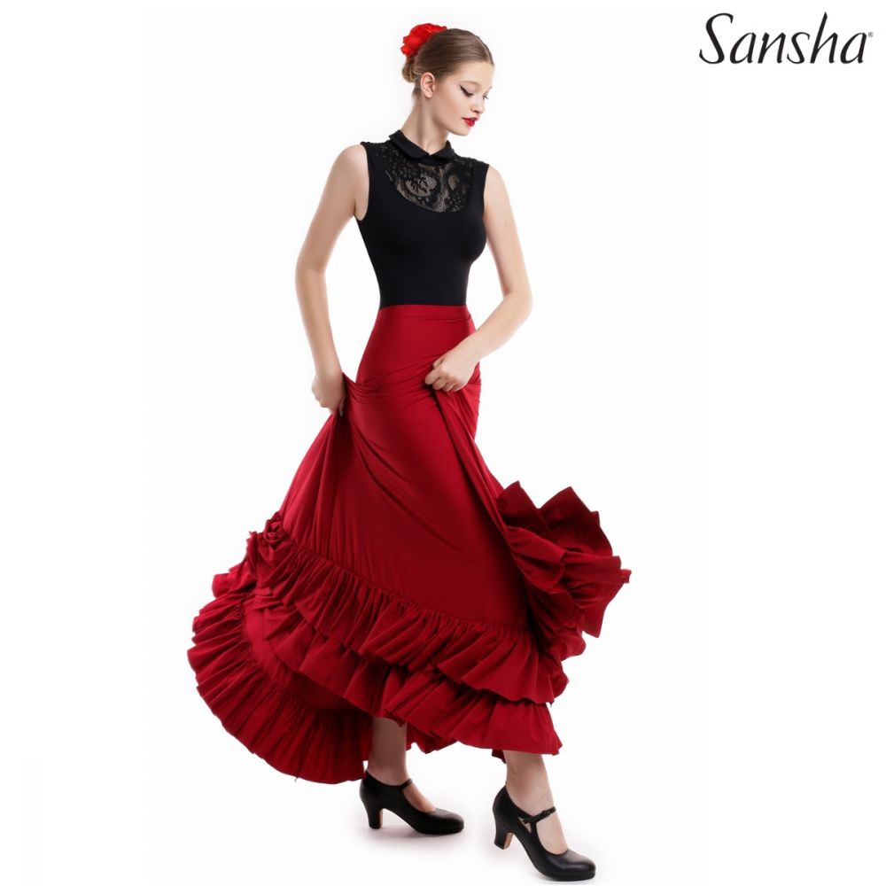 69AI0001P ROCIO Dámská sukně na flamenco